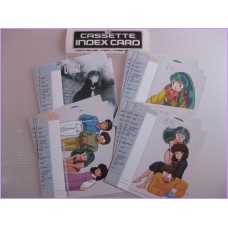 LAMU URUSEI YATSURA Lum Set B Cassette INDEX CARD Anime 80s